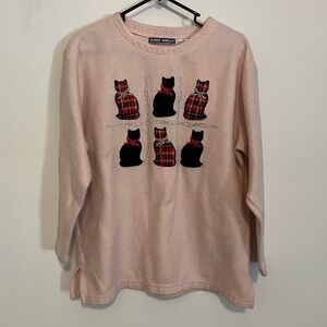 Debbie Morgan size 8 cat sweatshirt